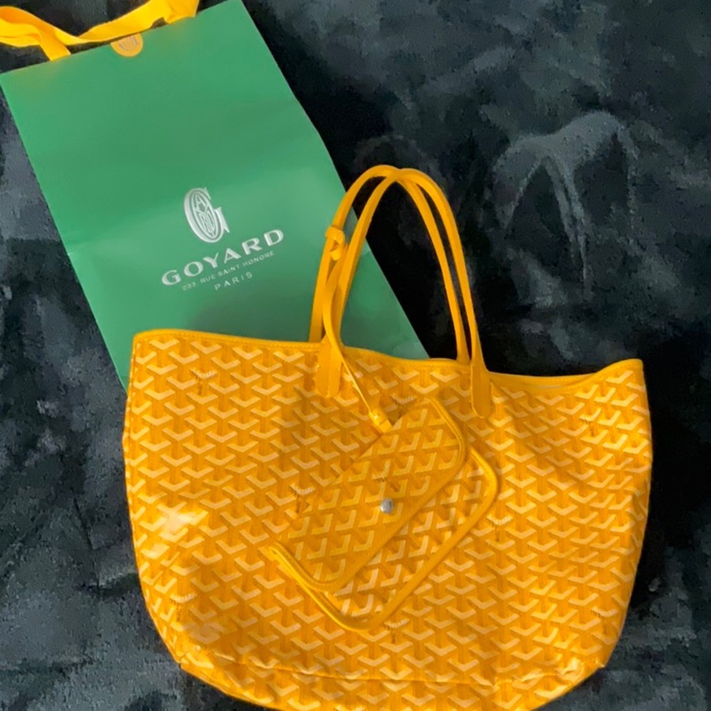 Goyard yellow PM tote